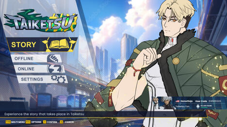 Ver 0.1 Taiketsu Main Menu