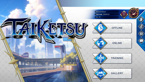 Ver 0.3 Taiketsu Main Menu