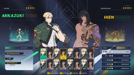 Ver 0.1 Taiketsu Character Select